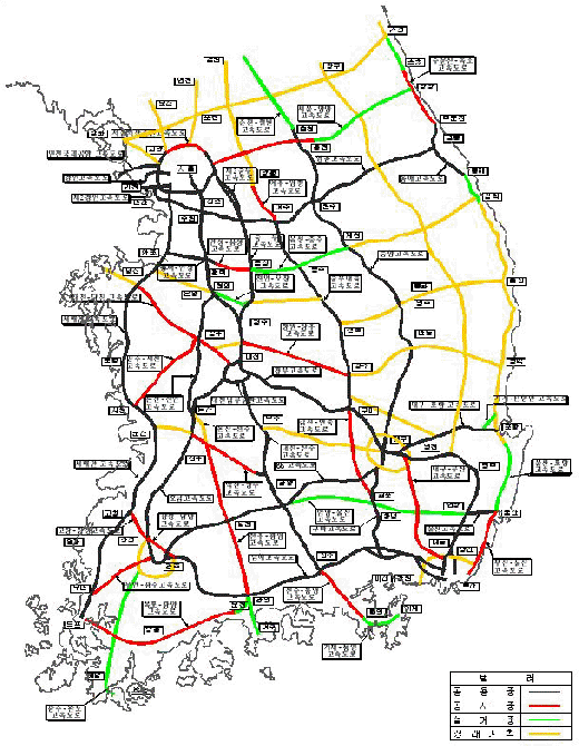 ▲전국고속도로망 계획