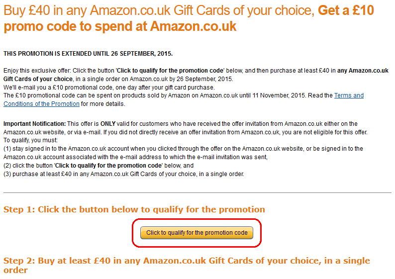 (종료) 아마존 영국 기프트카드 40파운드 구입 시 10파운드 프로모션 할인권 증정